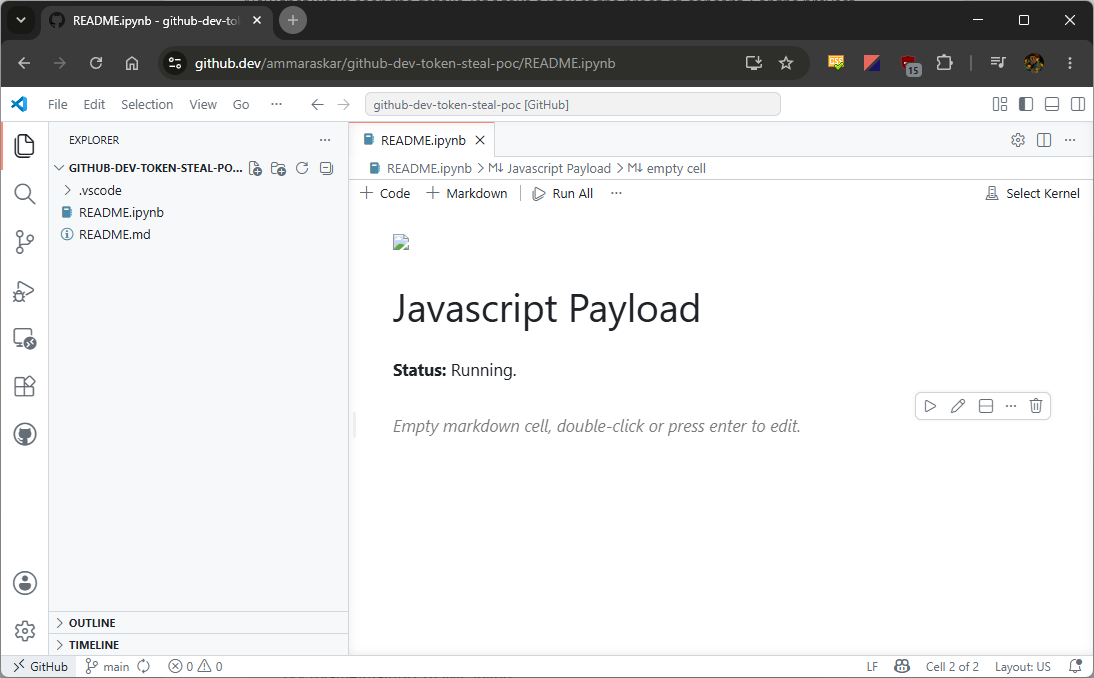 Proof-of-concept initial page